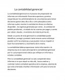 La contabilidad gerencial