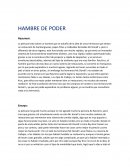 HAMBRE DE PODER