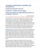 Lectura en internet sin disponibilidad necesaria en la república mexicana