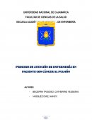 PROCESO DE ATENCIÓN DE ENFERMERÍA DE CÁNCER DE PULMÓN