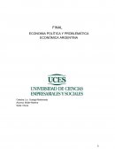 ECONOMIA POLÍTICA Y PROBLEMÁTICA ECONÓMICA ARGENTINA