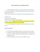 Taller Introducción a la administración 10%