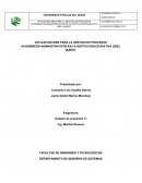 APLICACIÓN WEB PARA LA GESTION DE PROCESOS ACADEMICO