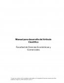 Manual para desarrollo del Artículo Científico