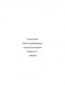 Proyecto final de gestiòn de la emergencia “Layex chile Ltda."