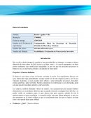 Factibilidad y Evaluación de Proyectos de Inversión. Proyecto 1 Churros Rellenos