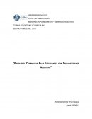 Propuesta curricular para estudiantes con discapacidades auditivas