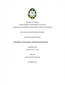 ASIGNACION #1 GLOBALIZACION Y NEGOCIOS INTERNACIONALES. Página 1