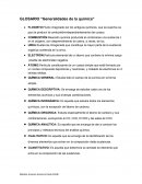 GLOSARIO “Generalidades de la química”
