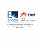 Estructura competitiva aplicada al sector eléctrico en las etapas de generación, transmisión y distribución