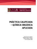 PRÁCTICA CALIFICADA DE QUÍMICA ORGÁNICA APLICADA