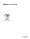 Incorporación de la mujer a la vida pública