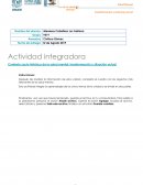 Actividad integradora Contexto socio histórico de la salud mental: transformación y situación actual