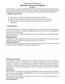 Informe de Laboratorio Dilatación Térmica de Líquidos