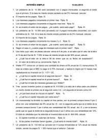 INTERÉS SIMPLE. Página 1