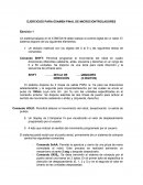 EJERCICIOS DE MICROCIONTROLADORES