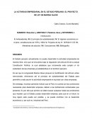La actividad empresarial en el Estado Peruano