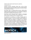 BASES CONCEPTUALES DE LA BIOÉTICA