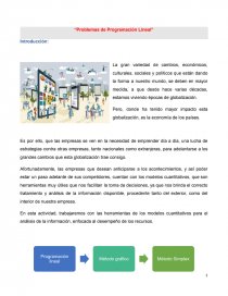 “Problemas de Programación Lineal”. Página 1