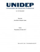 PROPUESTA CURRICULAR