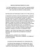 Casificacion actos prejudiciales
