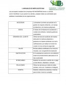 VARIABLES DE MERCADOTECNIA HB INGIENERIAS