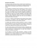 Planteamiento del problema pulpería Los Chombos