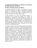 La producción de bioetanol y su impacto en el precio de productos agrícolas en México