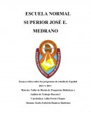 Ensayo crítico sobre los programas de estudio de Español 2011 Y 2017