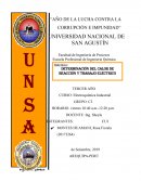 INFORME N°01 DETERMINACIÓN DEL CALOR DE REACCIÓN Y TRABAJO ELÉCTRICO