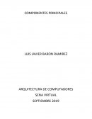 ARQUITECTURA DE COMPUTADORES. COMPONENTES PRINCIPALES