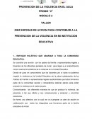 PREVENCION DE LA VIOLENCIA EN EL AULA