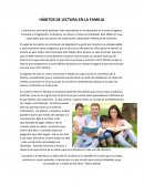 HÁBITOS DE LECTURA EN LA FAMILIA