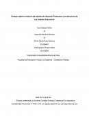 Ensayo sobre la relación del estado de situación Financiera y la estructura de los estados financieros