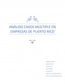 ANÁLISIS CASOS MÚLTIPLE EN EMPRESAS DE PUERTO RICO
