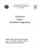 Literatura Etapa 1 Actividad Integradora