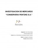 INVESTIGACION DE MERCARDO “CONSERVERA PENTZKE S.A.”