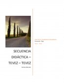 SECUENCIA DIDÁCTICA – TEVEZ – TEVEZ