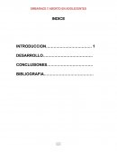 Aborto. El embarazo en adolescentes