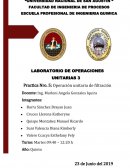 Operación unitaria de filtración