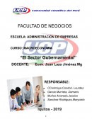 El sector gubernamental del presupuesto público