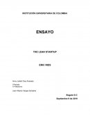 Ensayo The Lean Startup