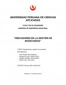INDICADORES EN LA GESTIÓN DE INVENTARIOS
