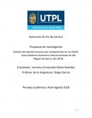 Gestión del talento humano por competencias en los GADS; Caso Gobierno Autónomo Descentralizado de San Miguel de Ibarra, año 2018