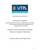 Gestión del talento humano por competencias en los GADS; Caso Gobierno Autónomo Descentralizado de San Miguel de Ibarra, año 2018