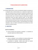 Quimica organica. TECNICAS BASICAS DE LABORATORIO