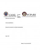 Ensayo de la situación en la Edad Contemporánea