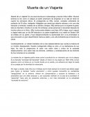Reflexión Muerte de un Viajante