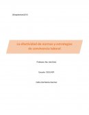La efectividad de normas y estrategias de convivencia laboral