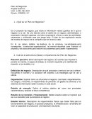 ¿Qué es un Plan de Negocios?